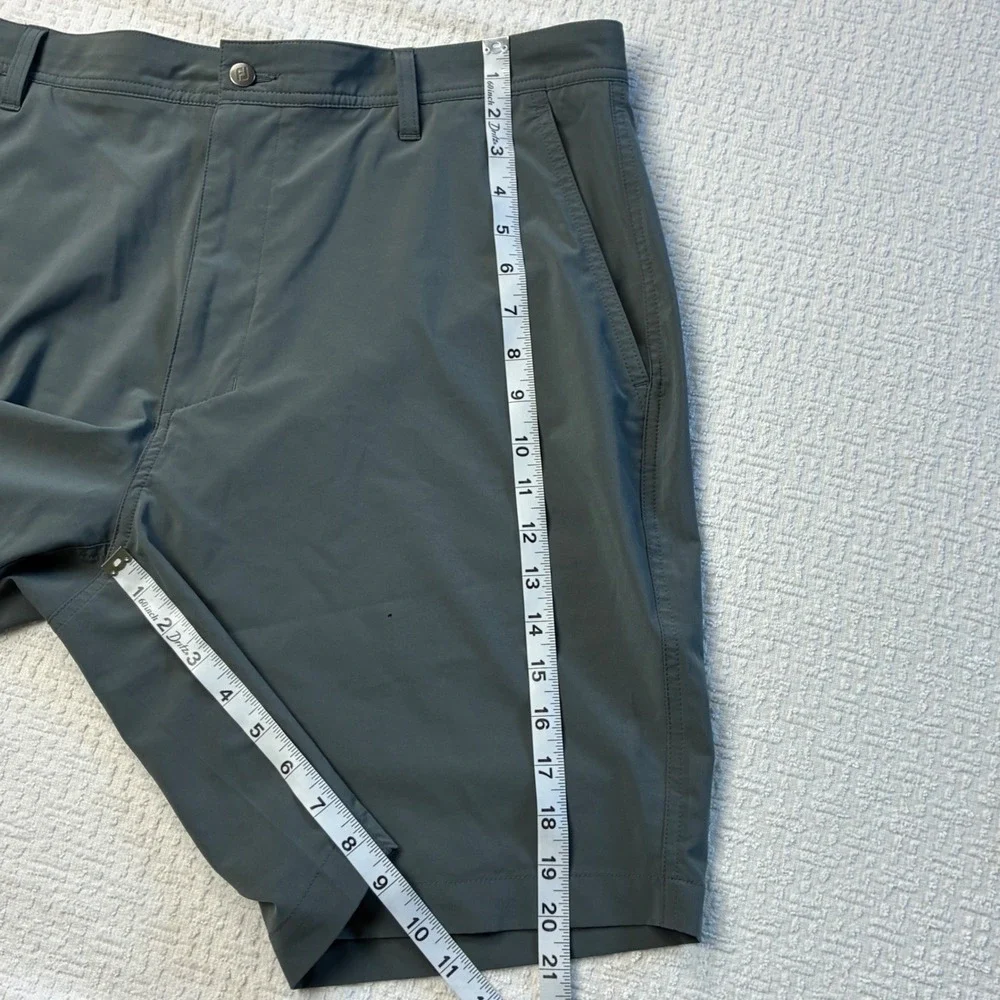FootJoy Mens Performance Golf Shorts Gray W38 Stretch Flat Front Activewear
